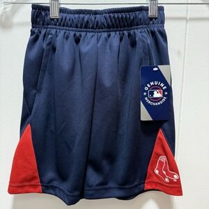 MLB Genuine Merchandise Boston Red Sox Youth Shorts‎ Navy Blue Size XS 4/5 NEW